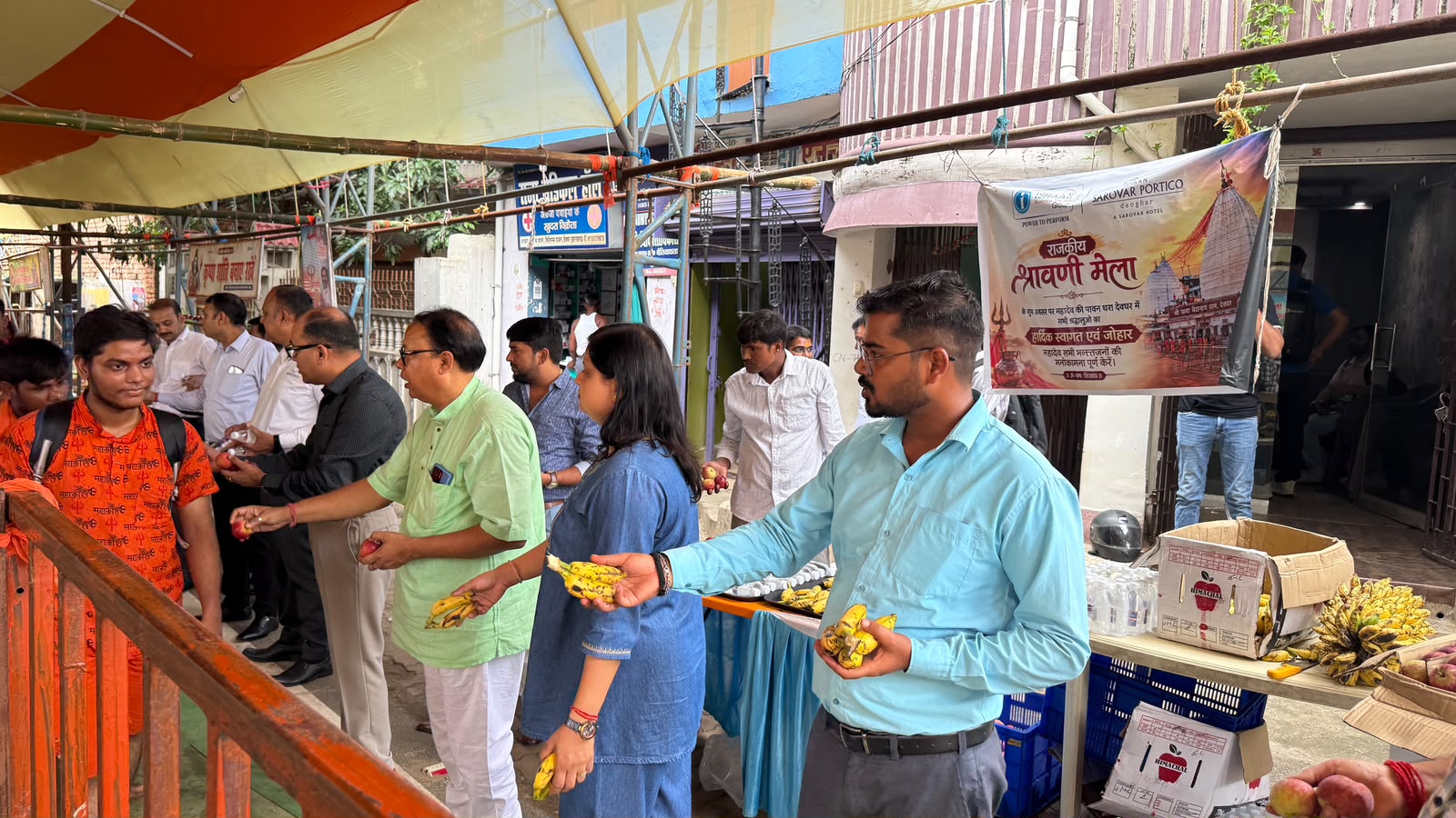 Kanwar Yatra Seva — Ishaan Sarovar Portico, Deoghar
