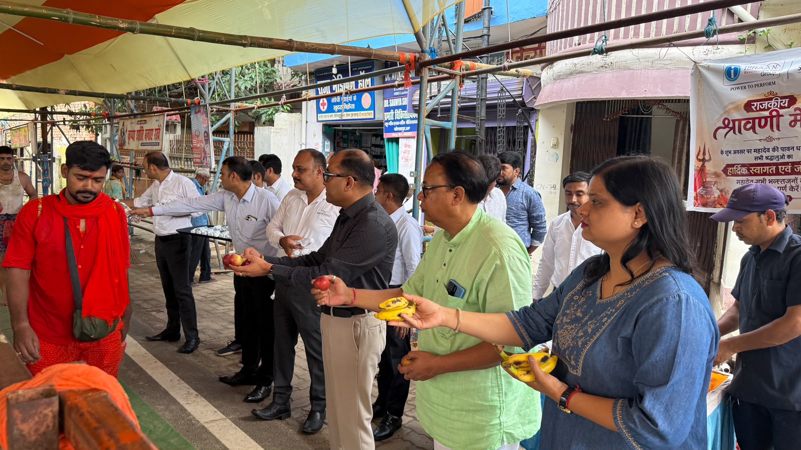 Kanwar Yatra Seva — Ishaan Sarovar Portico, Deoghar